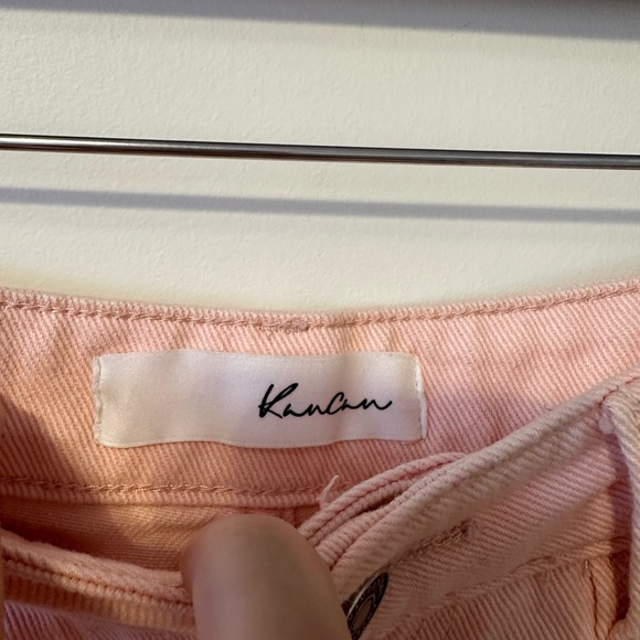 KanCan High-Rise Frayed Shorts- Sakura Wash - Picture 5 of 8